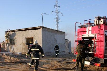 В частном доме в Мангистауской области произошел пожар